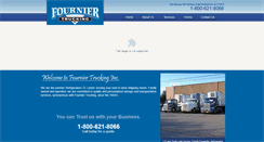 Desktop Screenshot of fourniertrucking.com